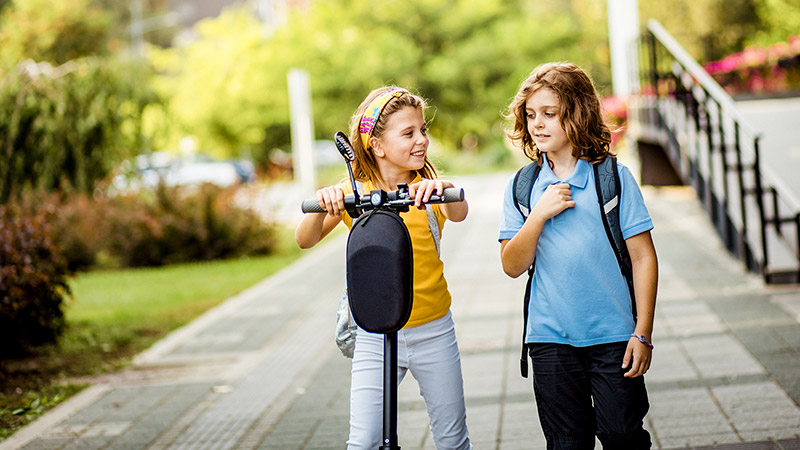 Zachte mobiliteit op weg naar school 