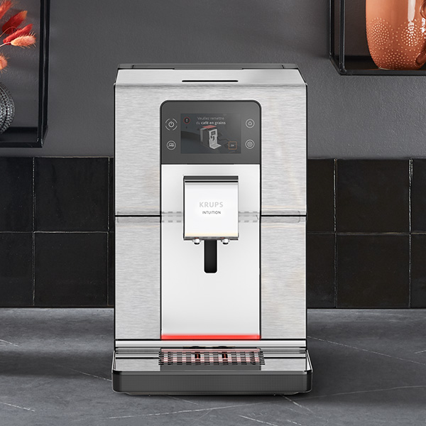 Une machine  caf Krups Intuition Experience + grise 