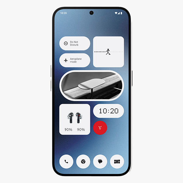 Een afbeelding van het scherm van Nothing Phone (2a)