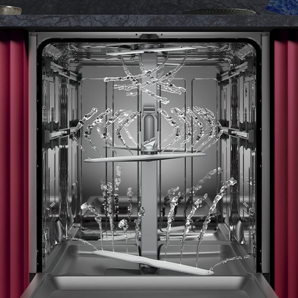 Un lave-vaisselle AEG avec technologie AquaSave