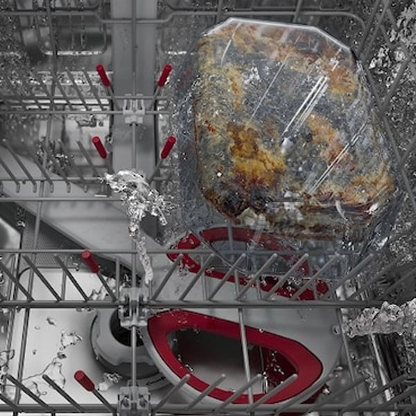 Un lave-vaisselle AEG avec bras d'aspersion SatelliteClean Pro