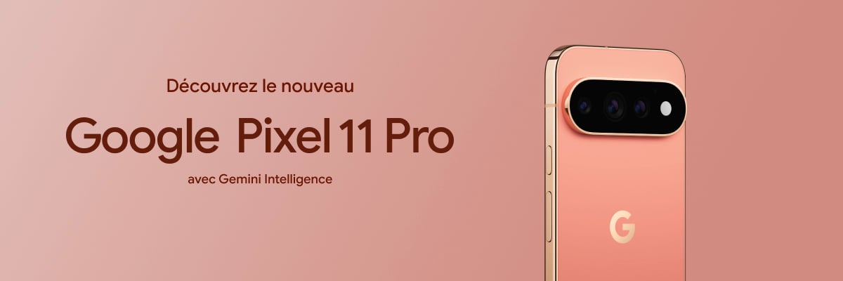 Une femme tient le Google Pixel 11 Pro en main